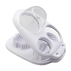 Egg Slicer for Hard Boiled Eggs 3 Slice Modes Handy Heavy Duty Stainless Steel Egg Cutter Kitchen Dicer for Strawberry Mushroom Grape Cherry Toma