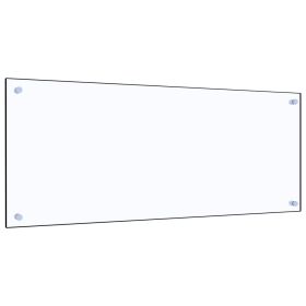 Kitchen Backsplash Transparent 39.4"x15.7" Tempered Glass