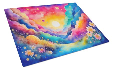 NEW Stock, or Gillyflower in Color Glass Cutting Board Decorative Tempered Glass Kitchen Cutting and Serving Board Large Size Chopping Board