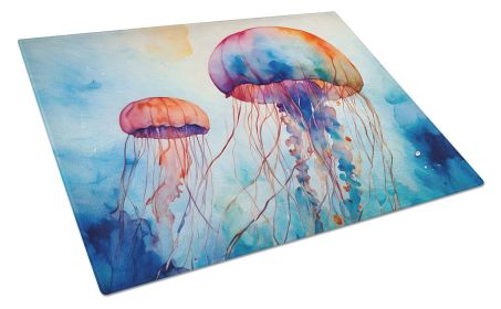 NEW Jellyfish Glass Cutting Board Decorative Tempered Glass Kitchen Cutting and Serving Board Large Size Chopping Board